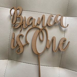 Bianca is One cake topper